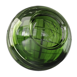 Material Acrylic Transparent Green Glossy